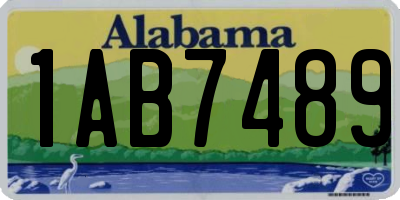 AL license plate 1AB7489