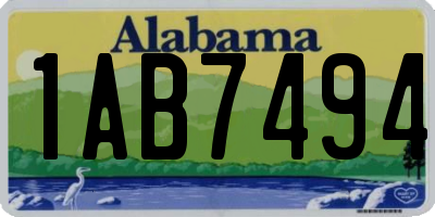 AL license plate 1AB7494