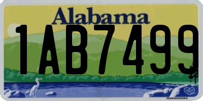 AL license plate 1AB7499