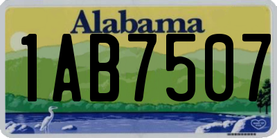 AL license plate 1AB7507