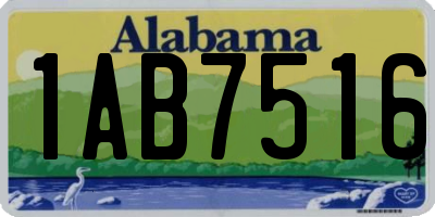 AL license plate 1AB7516