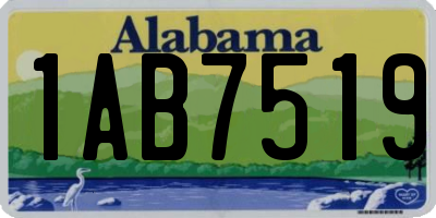 AL license plate 1AB7519