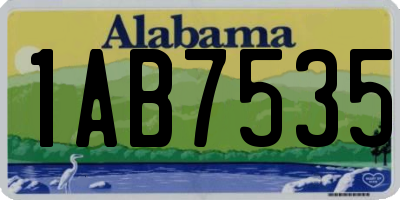 AL license plate 1AB7535