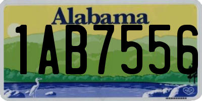 AL license plate 1AB7556