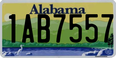 AL license plate 1AB7557