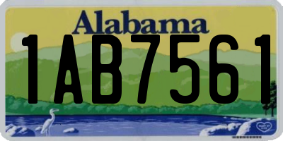 AL license plate 1AB7561