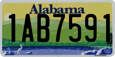 AL license plate 1AB7591