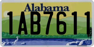 AL license plate 1AB7611