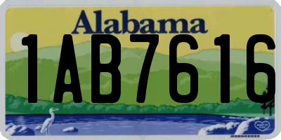 AL license plate 1AB7616