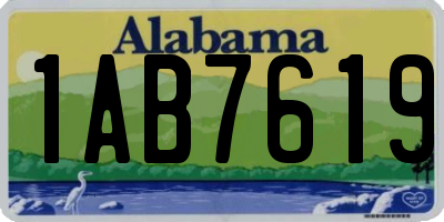AL license plate 1AB7619