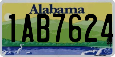 AL license plate 1AB7624