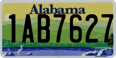 AL license plate 1AB7627