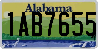 AL license plate 1AB7655