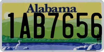 AL license plate 1AB7656