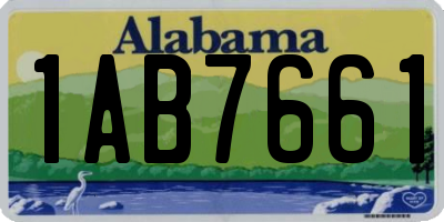 AL license plate 1AB7661