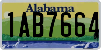 AL license plate 1AB7664