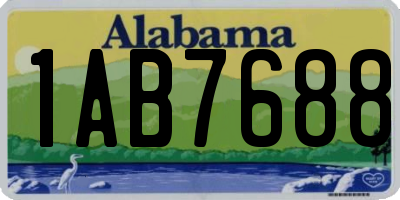 AL license plate 1AB7688