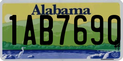 AL license plate 1AB7690