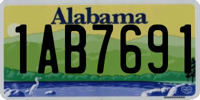 AL license plate 1AB7691