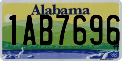 AL license plate 1AB7696