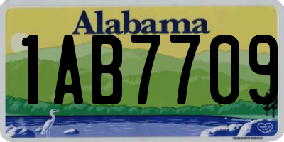 AL license plate 1AB7709