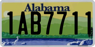 AL license plate 1AB7711