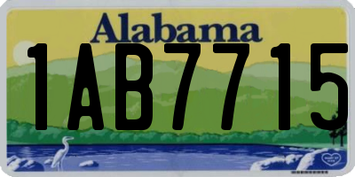 AL license plate 1AB7715