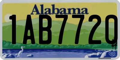 AL license plate 1AB7720