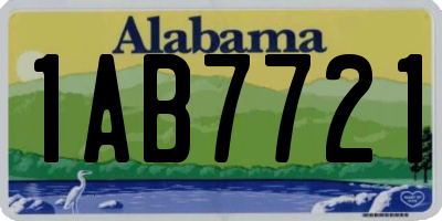 AL license plate 1AB7721