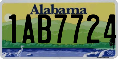 AL license plate 1AB7724