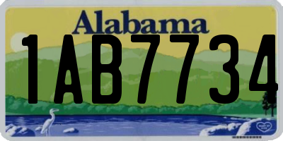 AL license plate 1AB7734