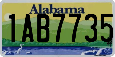 AL license plate 1AB7735