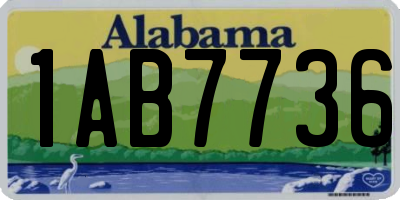 AL license plate 1AB7736