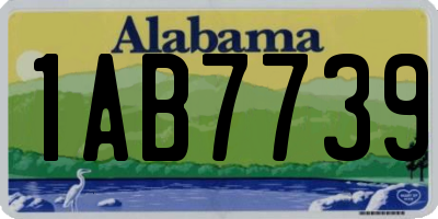 AL license plate 1AB7739