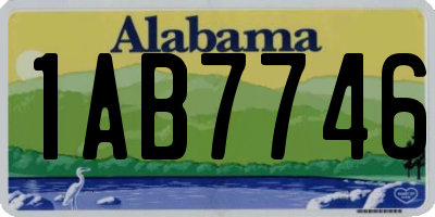 AL license plate 1AB7746