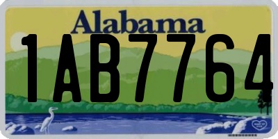 AL license plate 1AB7764