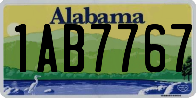 AL license plate 1AB7767