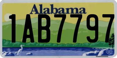 AL license plate 1AB7797