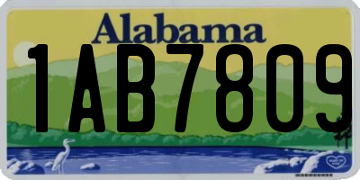 AL license plate 1AB7809