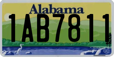 AL license plate 1AB7811