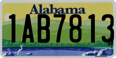 AL license plate 1AB7813