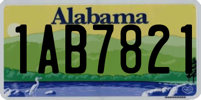 AL license plate 1AB7821