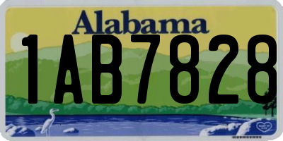 AL license plate 1AB7828