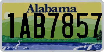 AL license plate 1AB7857