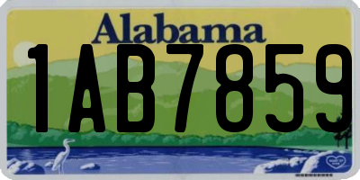 AL license plate 1AB7859