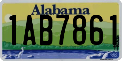 AL license plate 1AB7861