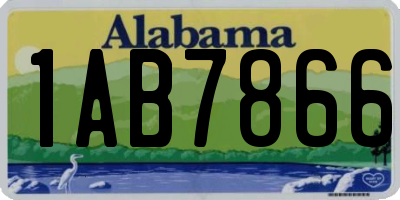 AL license plate 1AB7866