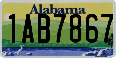 AL license plate 1AB7867