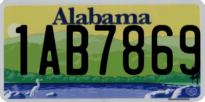 AL license plate 1AB7869