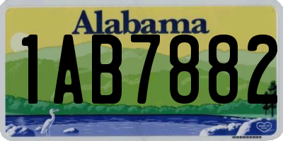 AL license plate 1AB7882